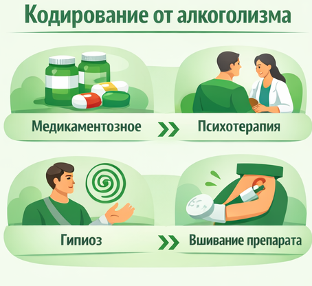 кодирование от алкоголизма в Меленках Санати